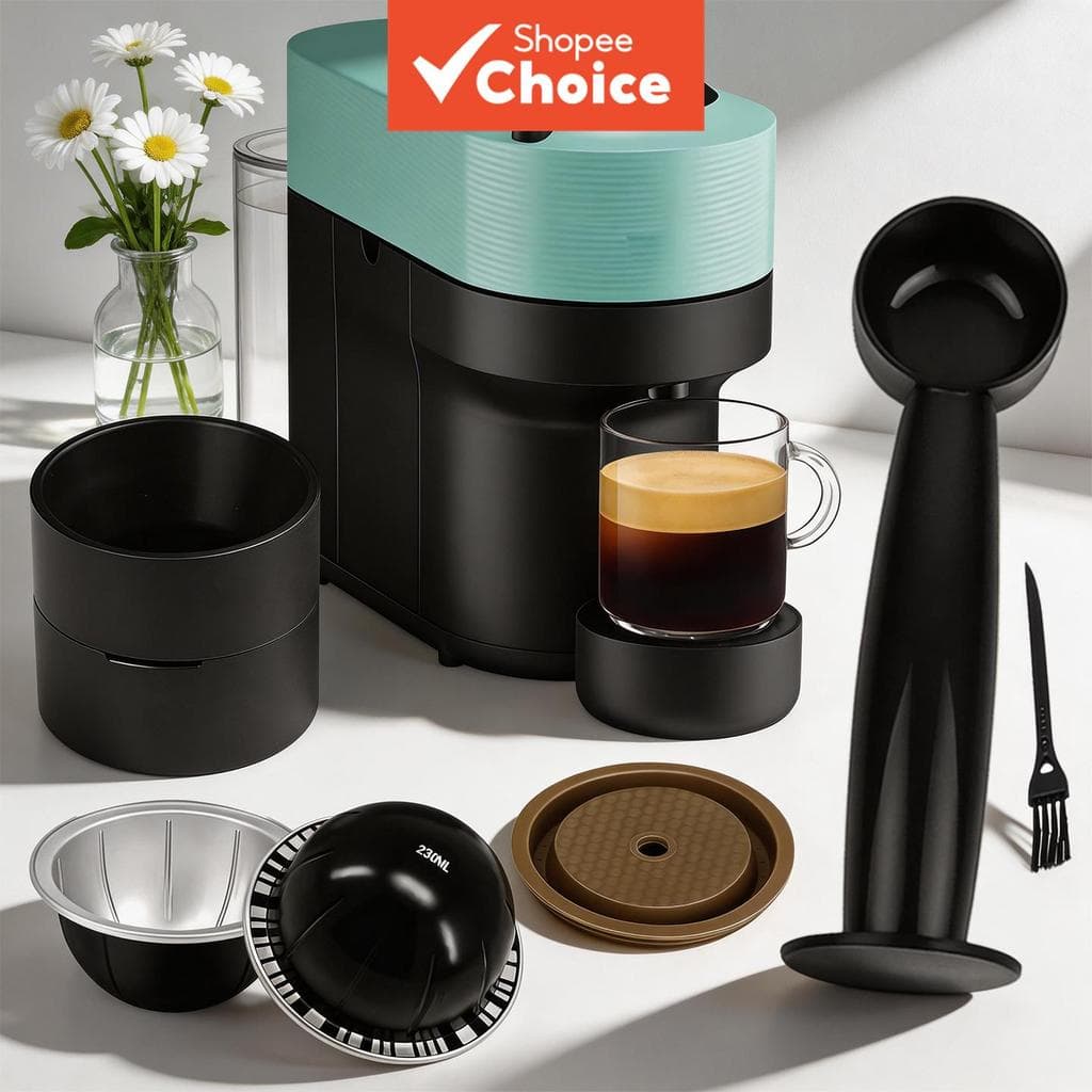 Conjunto de Cápsulas de Café de Silicone Reutilizável Kit de Pods de Espresso para Preparação de Refeições e