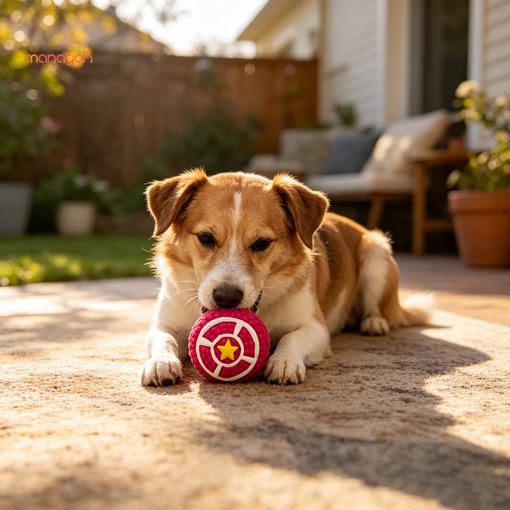 Brinquedos Redondos Do Jogo Animal De Estimação Da Forma Escudo , Textura Macia Para A Proteção Gengiva , Brinquedo Inte