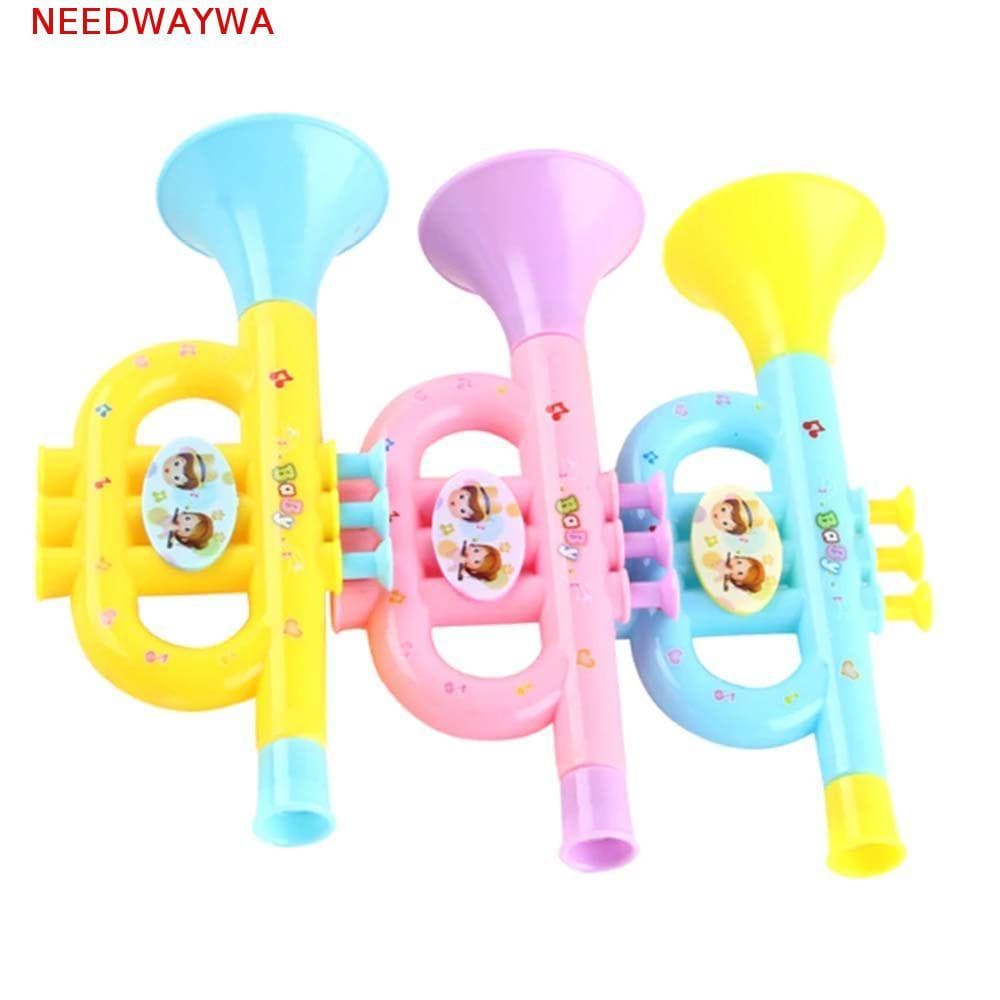 NEEDWAYWA Crianças Trompete Cor Aleatória Instrumento De Simulação Infantil Jogando Instrumentos Musicais Brinquedo