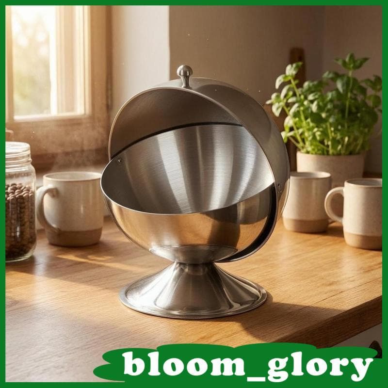 [Bloom_glory] Vasilha De Armazenamento Esférica Com Acabamento Polido Bancada Aço Inoxidável Sem Produtos Químicos Custo