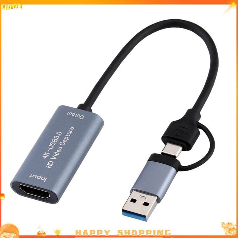 Placa De Captura De Vídeo USB3.0 4K-Compatível Com USB Tipo C Para Transmissão Ao Vivo De Jogos