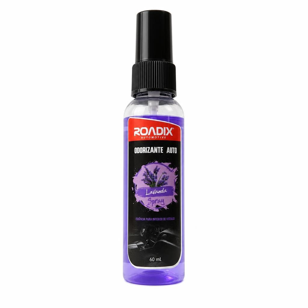Aromatizador Automotivo Spray Lavanda Roadix 60ml Perfume Para Carro E Casa Cheiro De Limpeza
