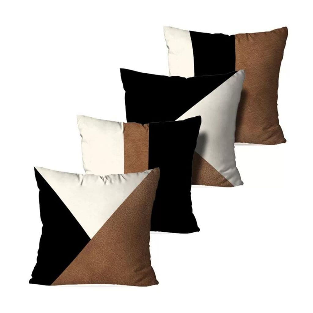 Kit 4 Capas Para Almofadas Wevans Marrom