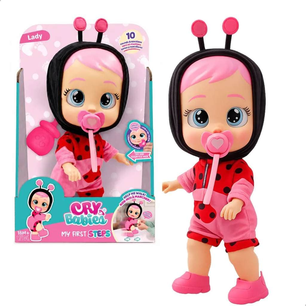 Boneca Cry Babies Meus Primeiros Passos Lady - Multikids NB