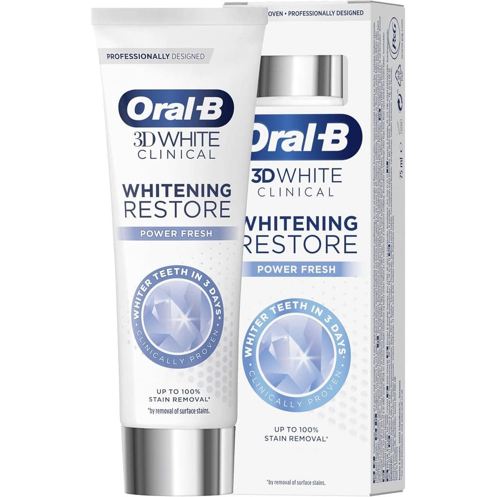 Pasta de Dente Oral-B 3D White Clinical Power Fresh 75ml