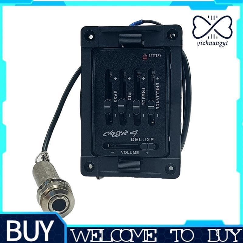 4 Banda EQ Pré-Amplificador Clássico 4 Captadores De Guitarra De Luxo Para Instrumentos Acústicos Clássicos Acessórios P
