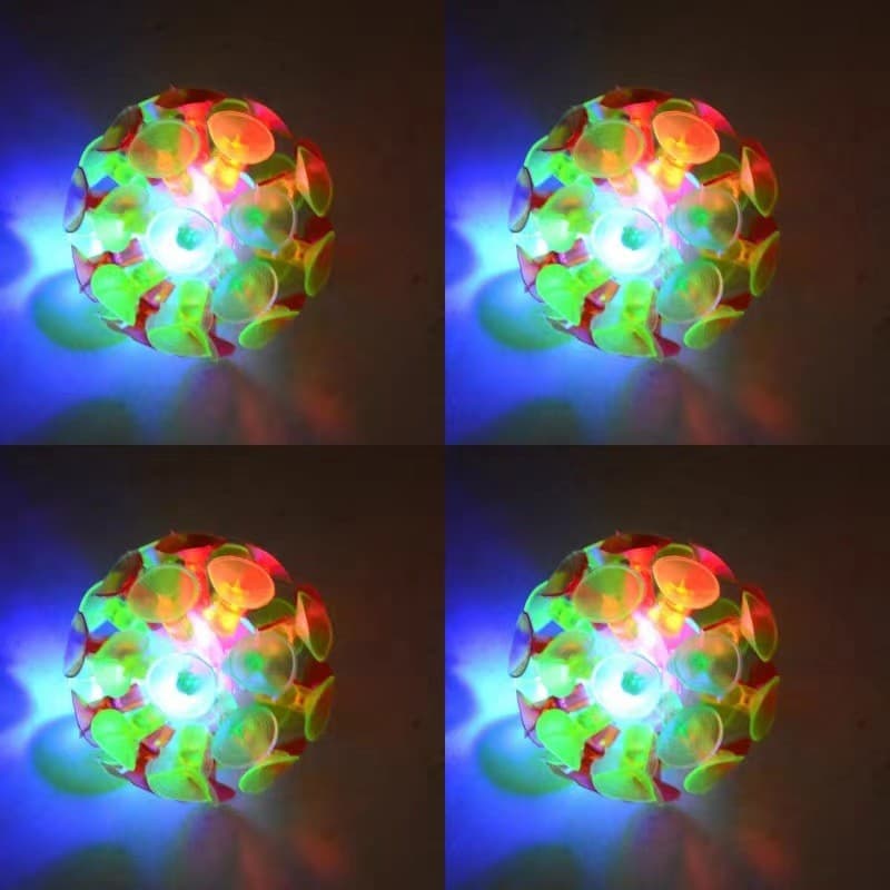 Bola Brilhante com Ventosa, Brinquedo Interativo para Alívio de Estresse entre Pais e Filhos, Jogo de Sala de Aula, Bola