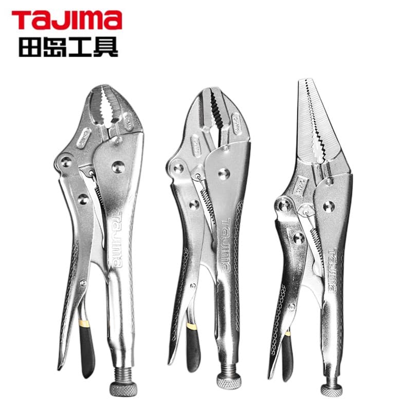 Tajima boca redonda alicate de boca forte 33cm multifuncional afiada boca plana alicate de fixação fixa braçadeira