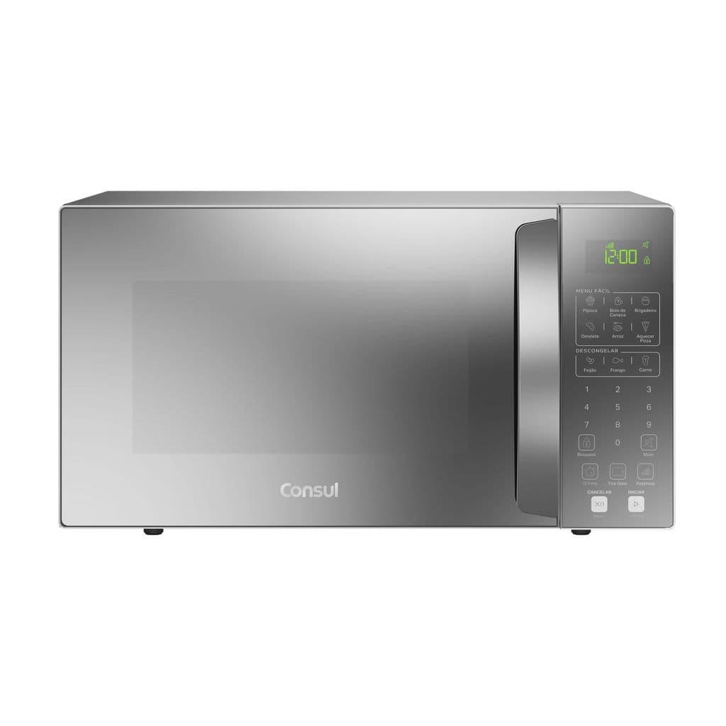 Micro-ondas Consul 32 Litros Cor Cinza Espelhado com Menu Fácil - CMS46AR