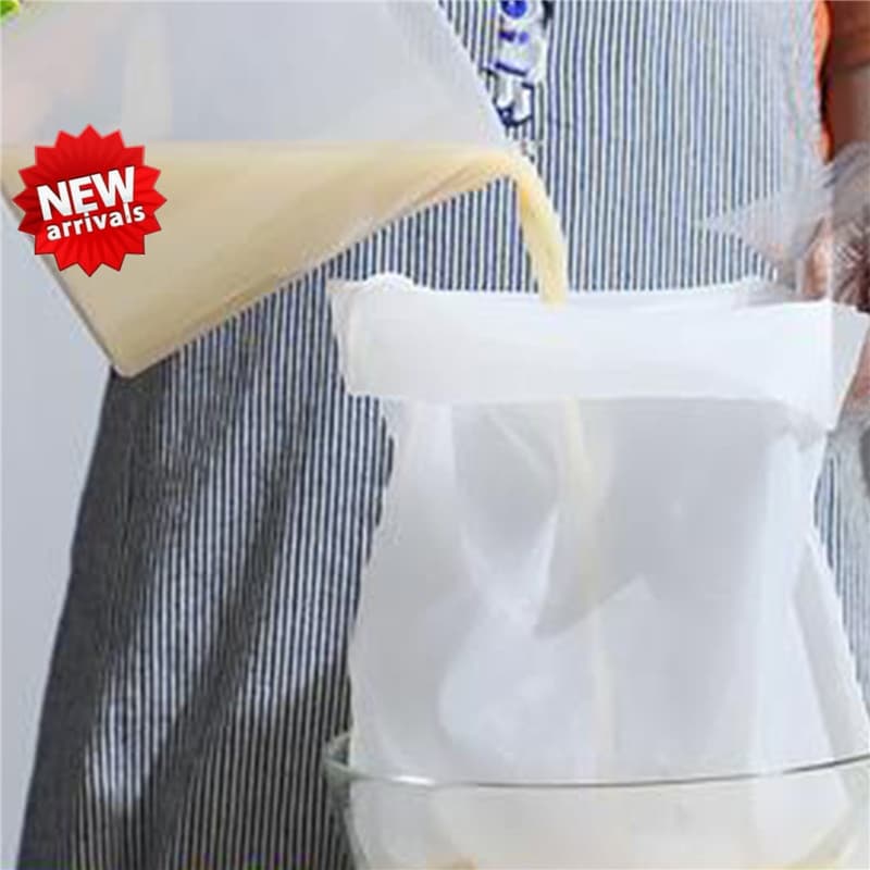 < YP > 1 Pc 100 200 300 Malha Sacos De Filtro De Leite De Náilon Reutilizáveis Soja Iogurte Chá Cerveja Café Óleo Net Co