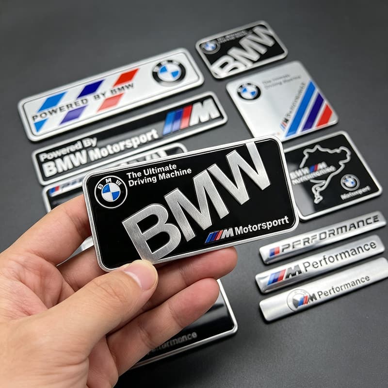 Adesivo Lateral 3D Para Carro , Emblema Do Porta-Malas Traseiro BMW M Power X1 X3 X6 M4 M5 E90 E91 E60 E46 F34 F10 F20 G