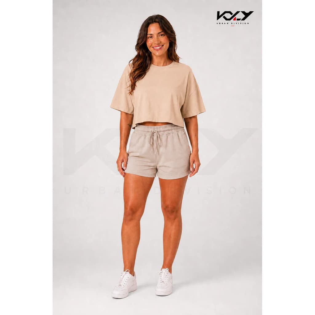 Blusinha Camiseta Feminina Cropped Oversized Lisa