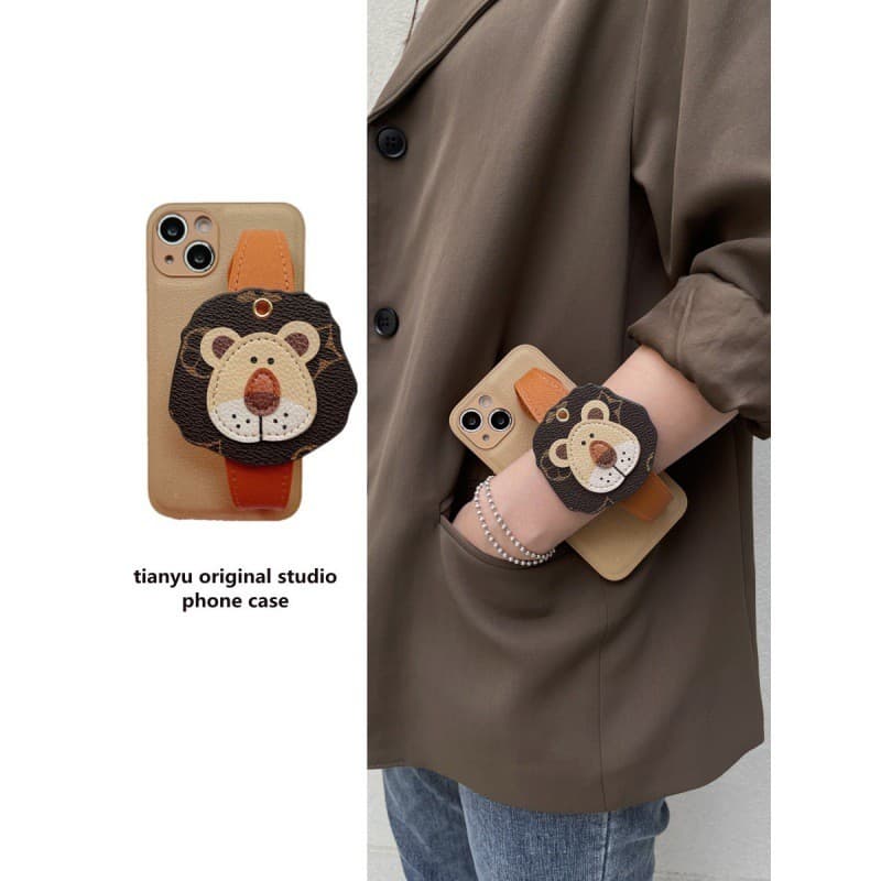 Pulseira leão adequada para iphone17 capa de telefone Apple 13 Crossbody 14 feminino xr/xsmax criativo 15pro20260814