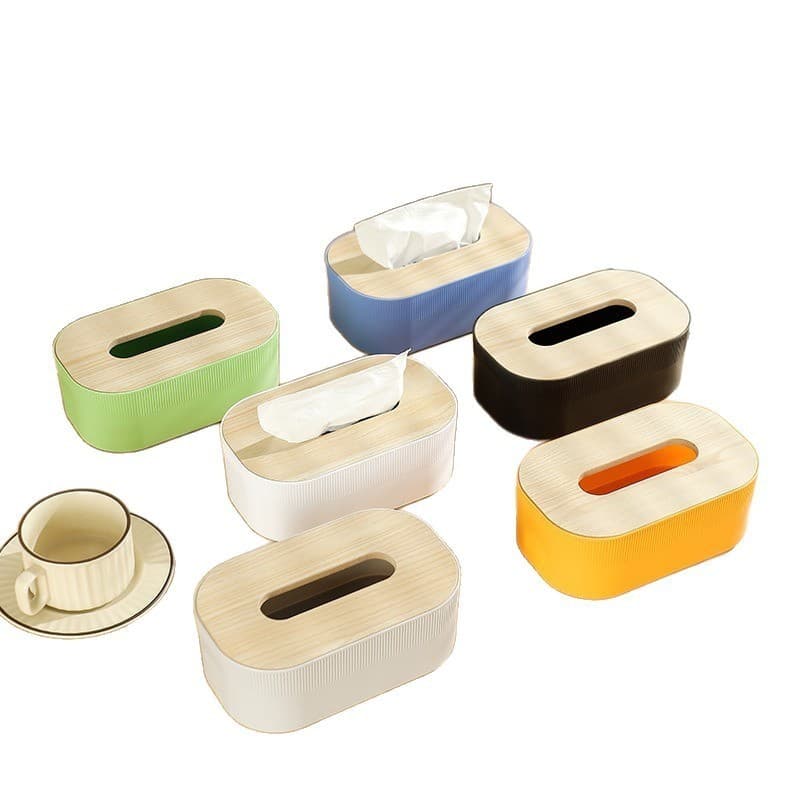 Ornamentos retangulares de mesa, caixa de armazenamento para sala de estar, caixa de papel de alta qualidade, criativa,
