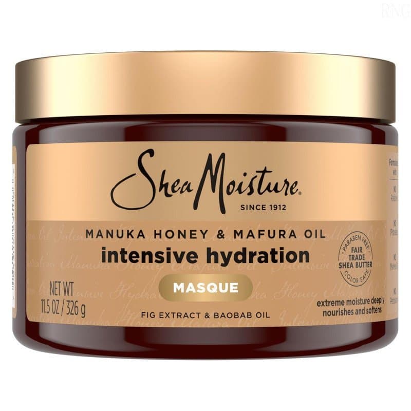 Máscara Capilar Hidratante Intensiva SheaMoisture com Mel de Manuka e Óleo de Mafura para Cabelos Secos e Danificados, T