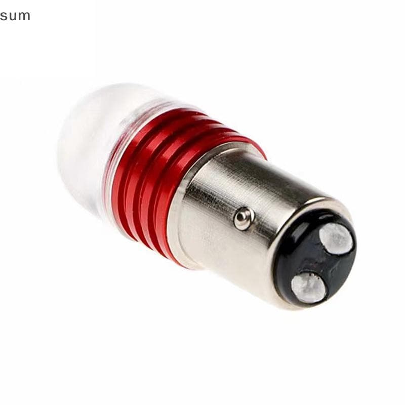 [sum] Luz De Freio Traseira Do Carro Estroboscópica Piscando Lâmpada LED De Advertência Da Motocicleta Vermelha Mais For