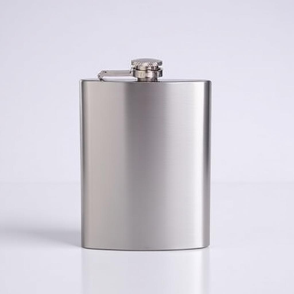 Cantil de Bolso em Aço Inoxidável 9oz - Compacto e Portátil para Líquidos
