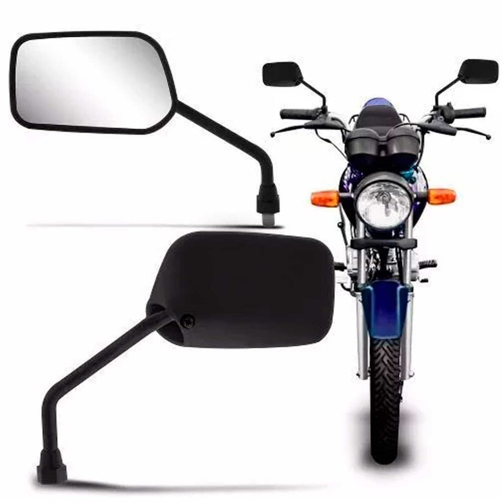 Par Retrovisor Espelho Mod. Original quadrado Titan Fan 125 150 Par