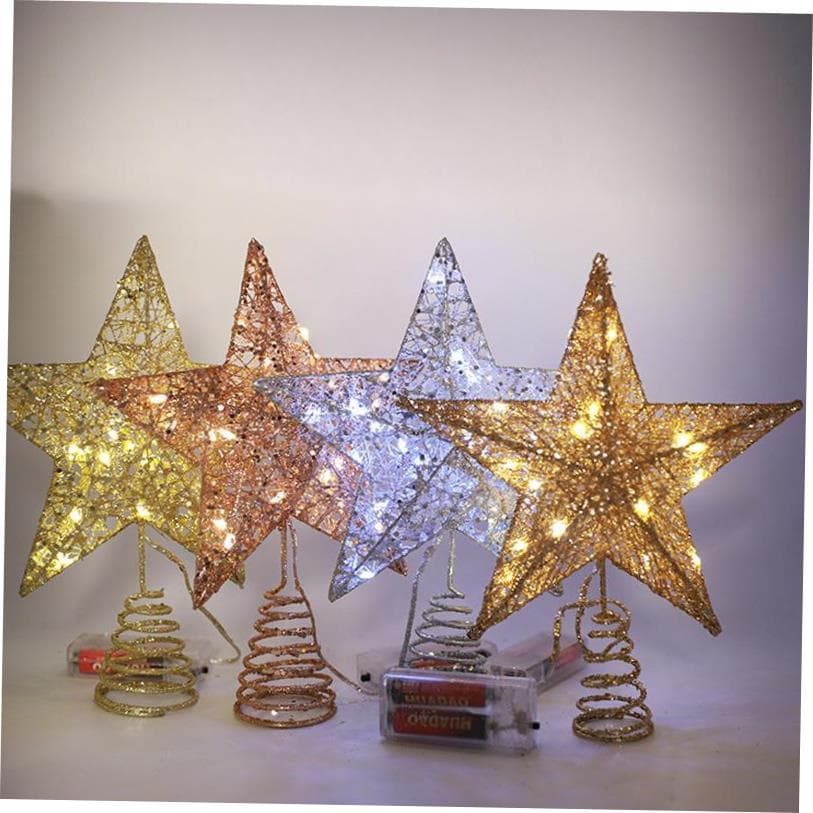 Nova Árvore Top Star LED Adereço De Natal Com Luz