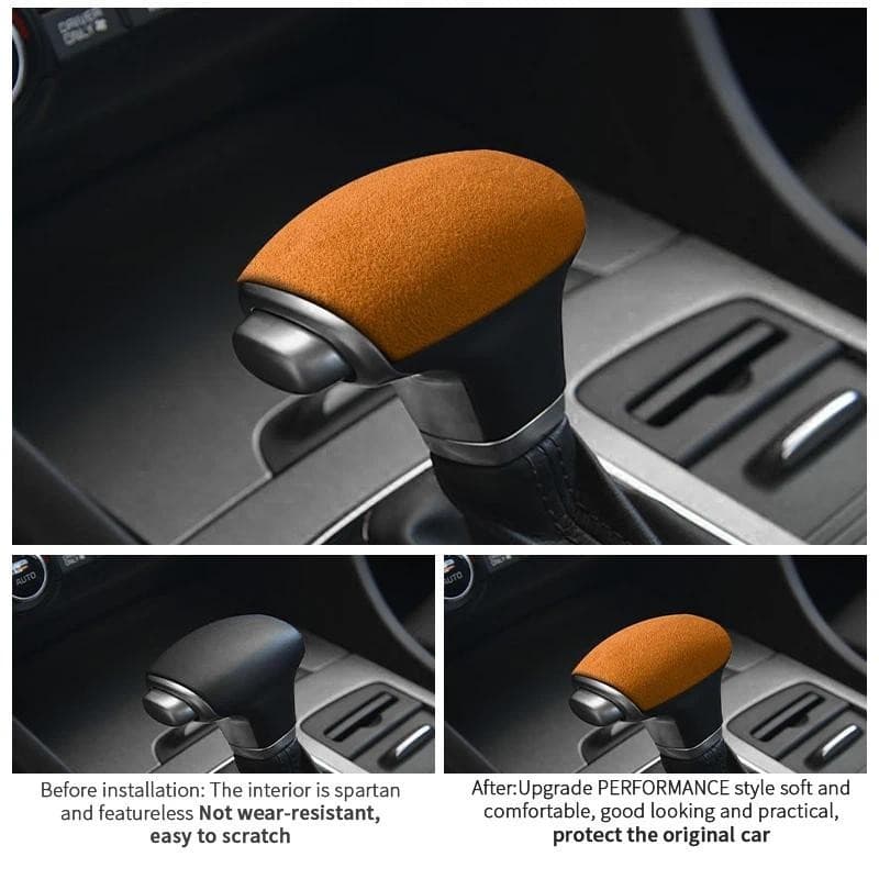 Feito De Alcântara Para KIA KX5 Alavanca De Mudança De Engrenagem Do Carro Boot Capa Proteção Decorativa Guarnição Adesi