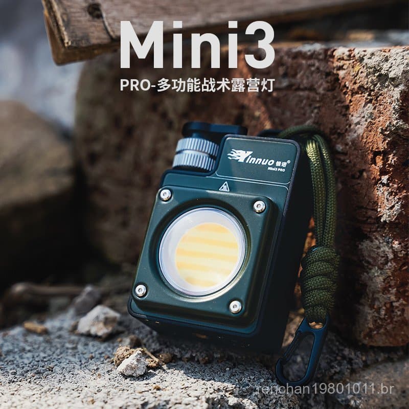 Lanterna de Camping Yinuo MINI3-PRO, Recarregável, Longa Duração de Bateria, Ultra-Brilhante, Lanterna Tática Multifunci