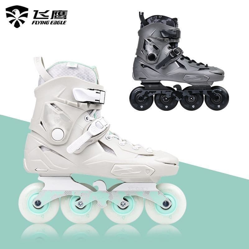 Patins Flying Eagle X3 Adulto Iniciantes Introdutório College University Patins Flat Flower Shoes Homens Mulheres Patins