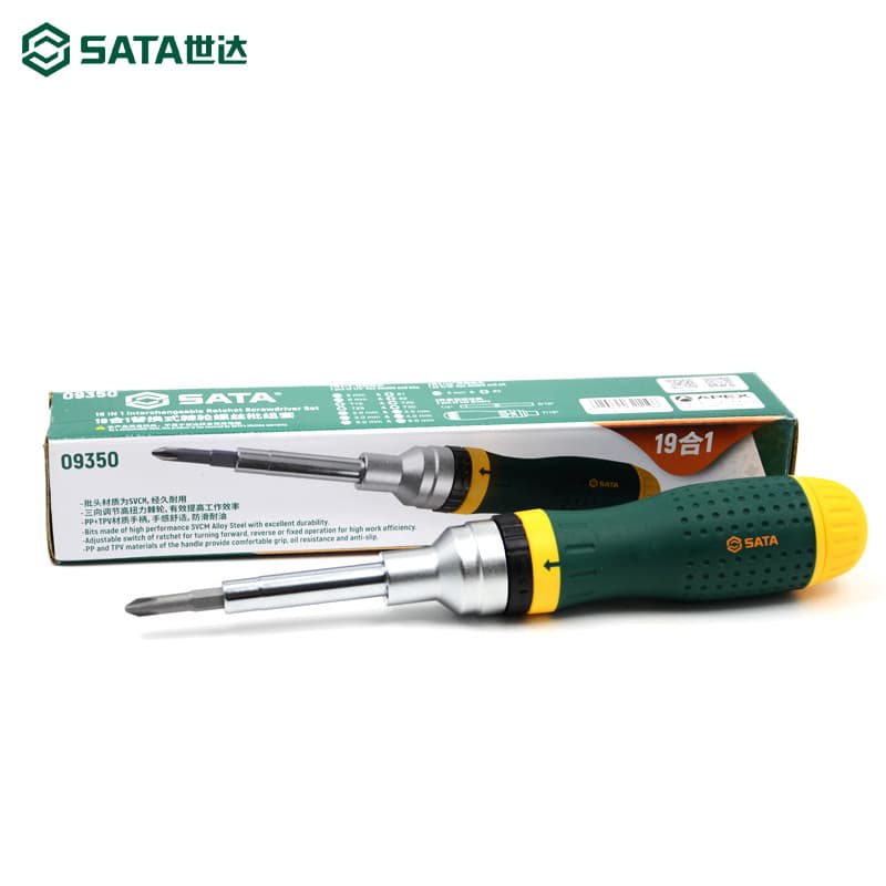 Shida 19 em 1 conjunto de chave de fenda de catraca substituível ferramenta Manual com conjunto de ferramentas de desmon
