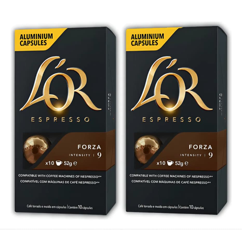 Kit 20 Cápsulas L'or Forza Café Expresso Forte Intensity 9