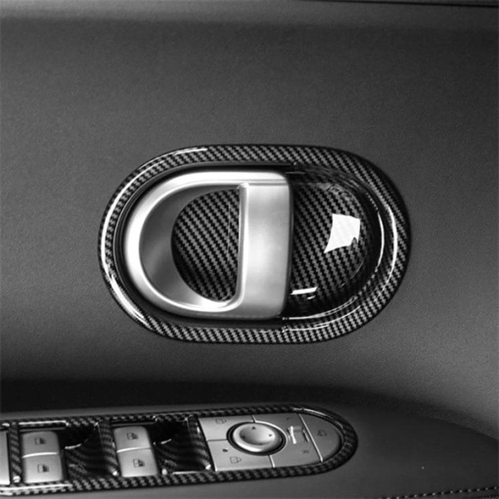 Estilo De Fibra Carbono Porta Interna Tigela Alça Capa Para Hyundai Aini Krypton 5 IONIQ 5 2022 + Peças De Automóvel Dec