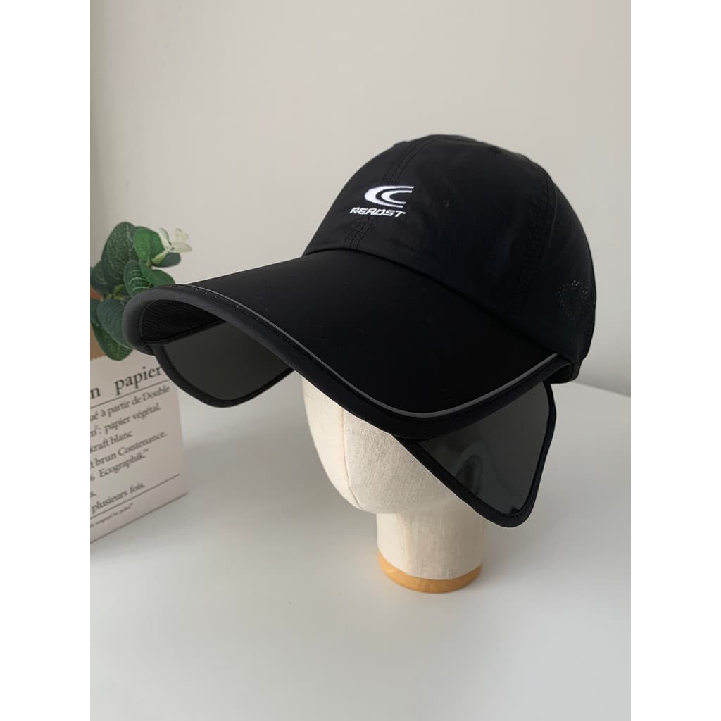 Boné de beisebol retrátil de dupla utilização, aba estendida, masculino, feminino, verão, chapéu de sol, esportes ao ar