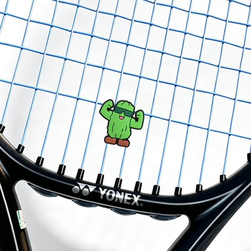 Raquete de tênis amortecedor dos desenhos animados botão de Silicone amortecedor bonito pepino amortecimento tira amorte