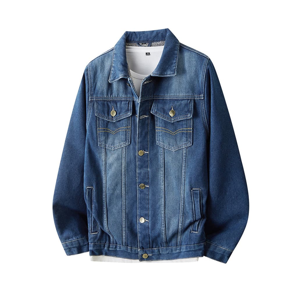Forro de lã de inverno engrossado jaqueta jeans masculina Street Wear solto jaqueta de trabalho jaqueta acolchoada de al