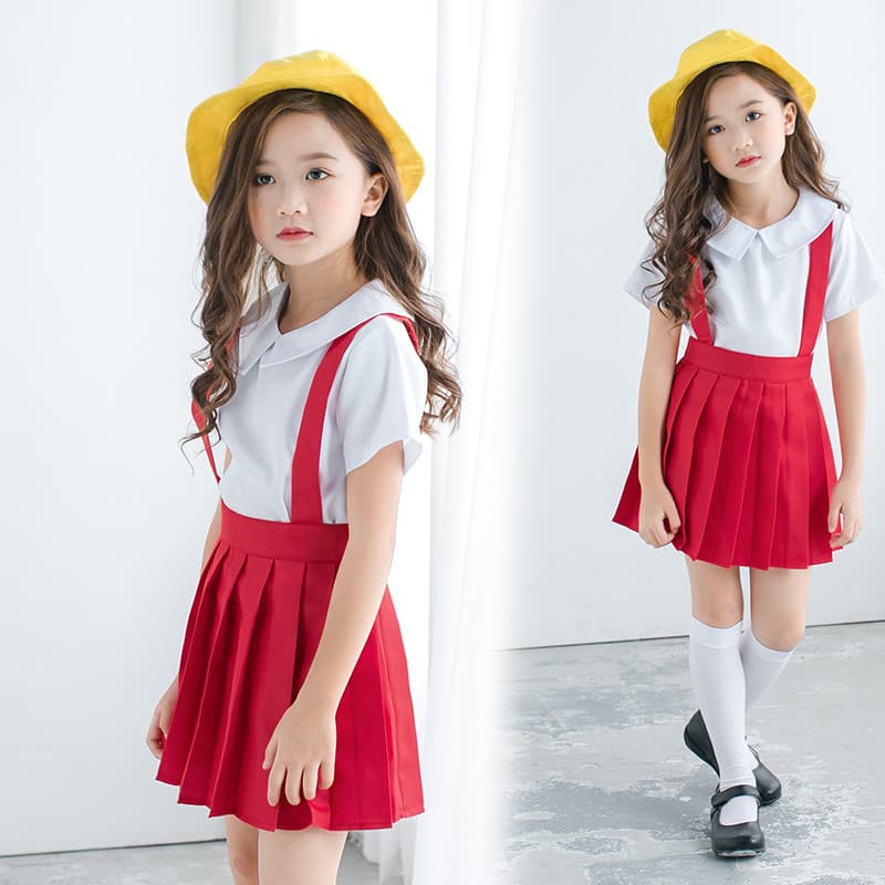 Versão japonesa cereja Maruko cosplay roupas infantis bonito roupas infantis saia Anime cos meninas uniforme estudante