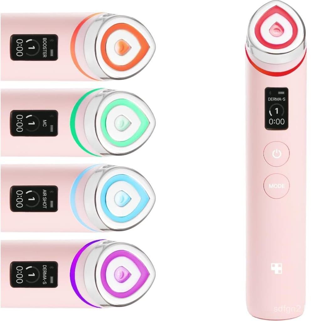 medicube Booster Pro - Massageador 6 em 1 com Efeito de Vidro Brilhante, Rosa |   Massageador 6 em 1 com Vidro Real e Ef