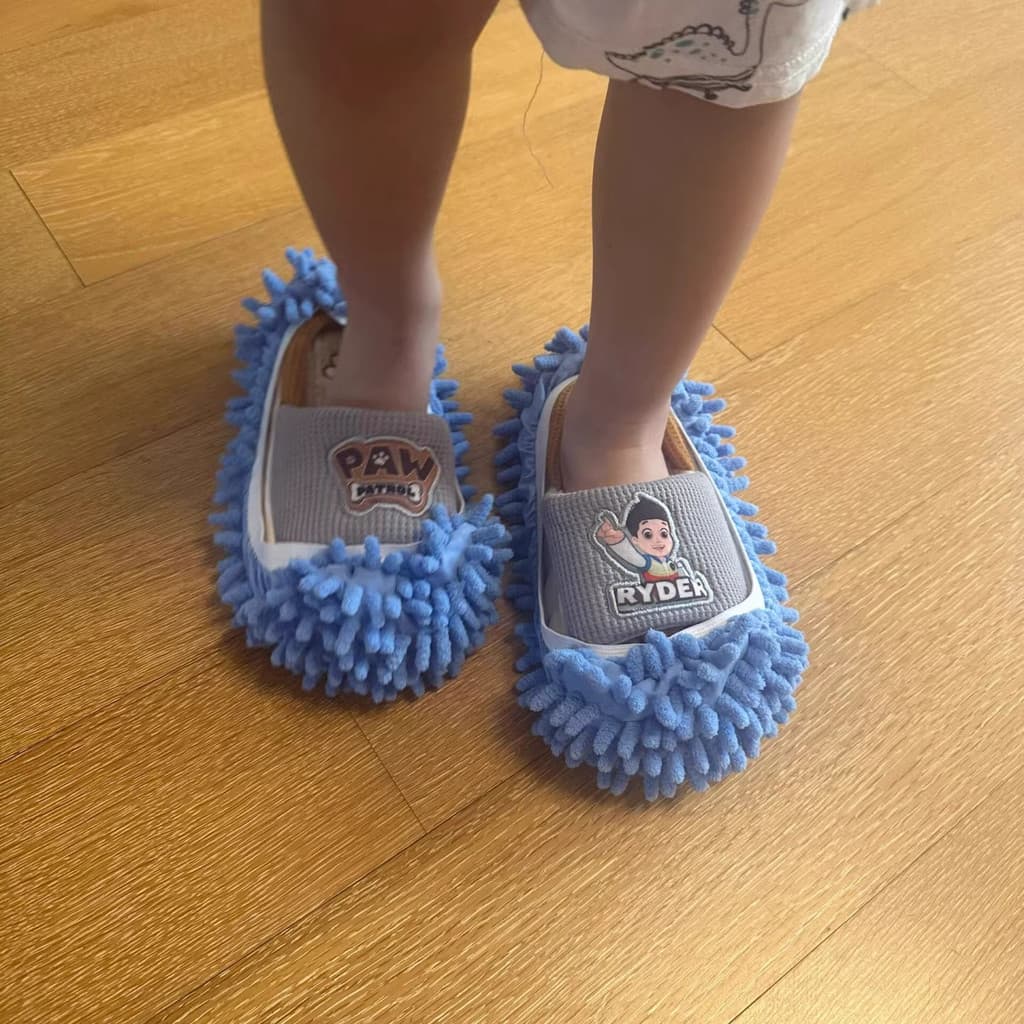 Bebê silencioso sapatos de chão Chenille removível lavável casa das crianças preguiçoso chão-brilhante sapato capa inter