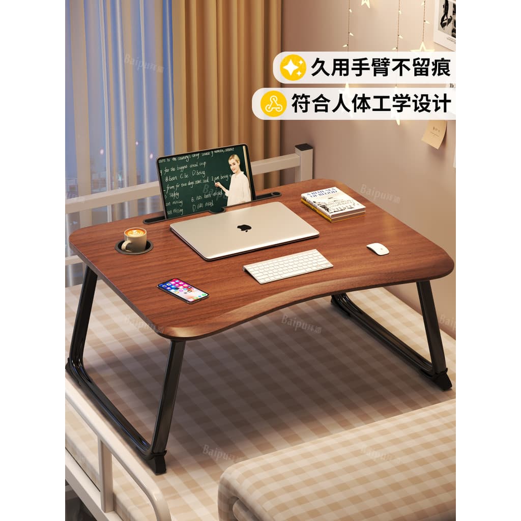 Cama Mesa pequena Mesa dobrável para computador Dormitório Mesa de escrita para estudantes Quarto Mesa com janela salien