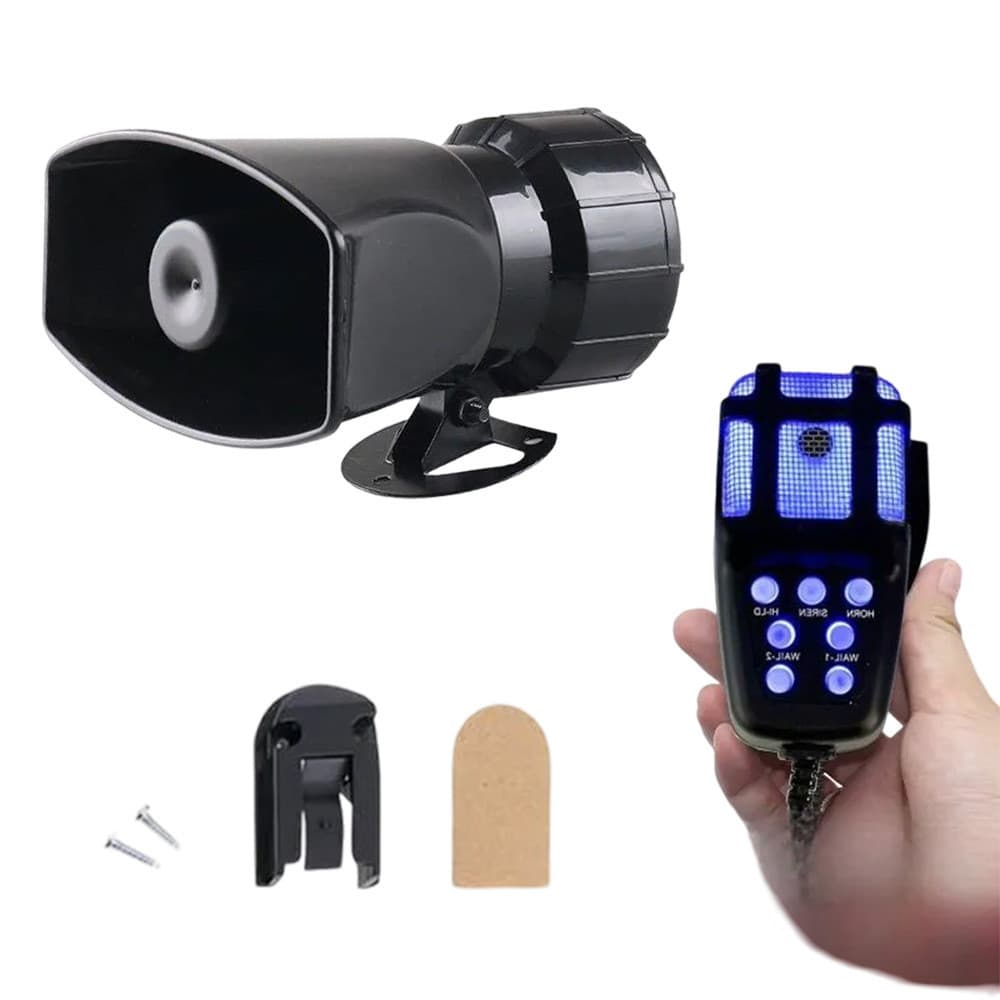 Alto-falante tweeter de 12V 100W para carro, buzina de carro, buzina de motocicleta, alarme com controle remoto sem fio