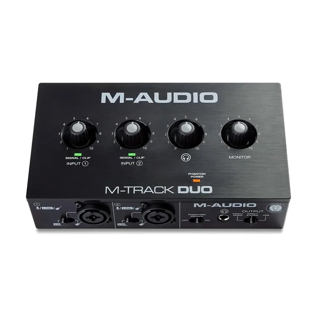 Interface de Áudio M-audio 2 Canais M-track Duo Usb