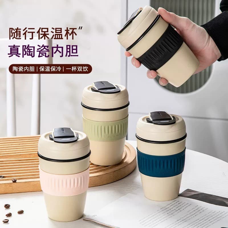 Forro de cerâmica Real copo de medicina chinesa feminino grande capacidade novo estilo copo térmico acessível xícara de