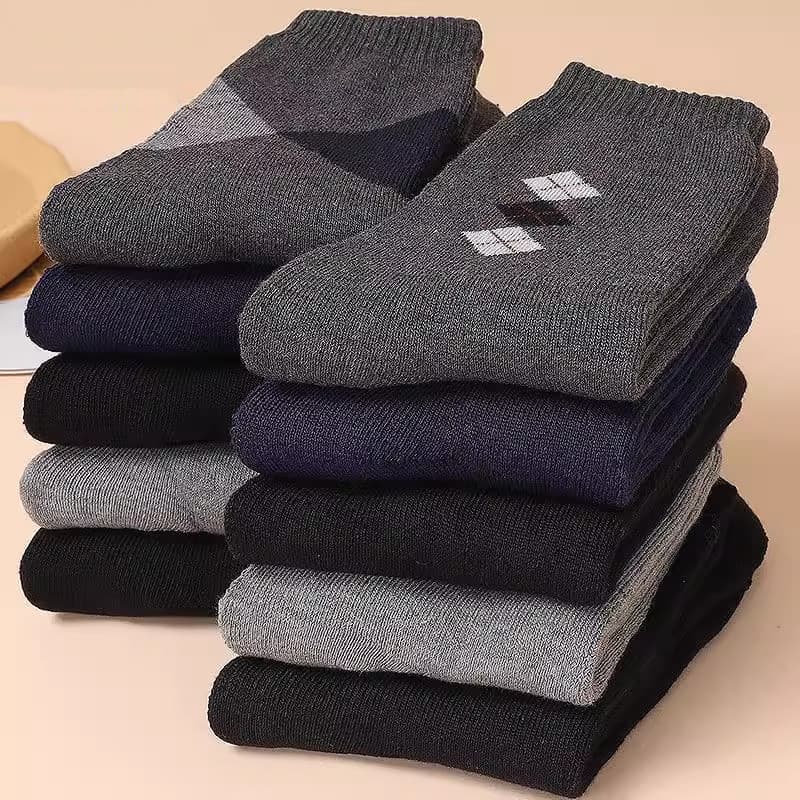 Pai idoso de meia-idade desodorante masculino absorvente de suor tubo médio engrossado meias de algodão primavera outono