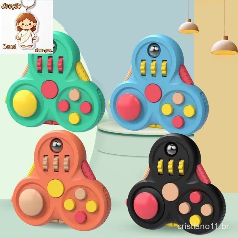 Brinquedo Antiestresse Mágico Rotativo para Adultos, Autismo, TDAH, Brinquedos para Alívio do Estresse