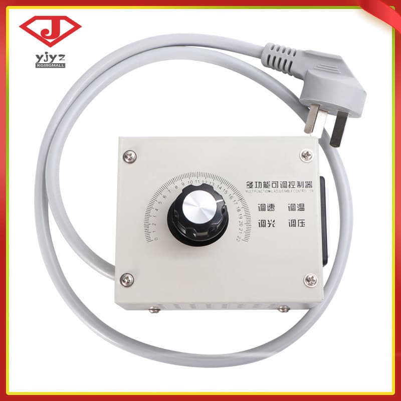 Regulador De Tensão Elétrica Variável Monofásico De Alta Potência 220V 4000W Controlador De Motor De Temperatura Dimmer