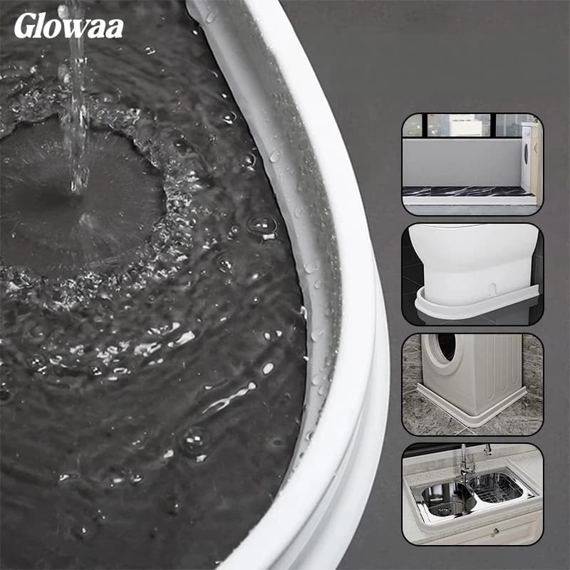 Barreira de Agua Retenção em Silicone Vedação Area Molhada Banheiro