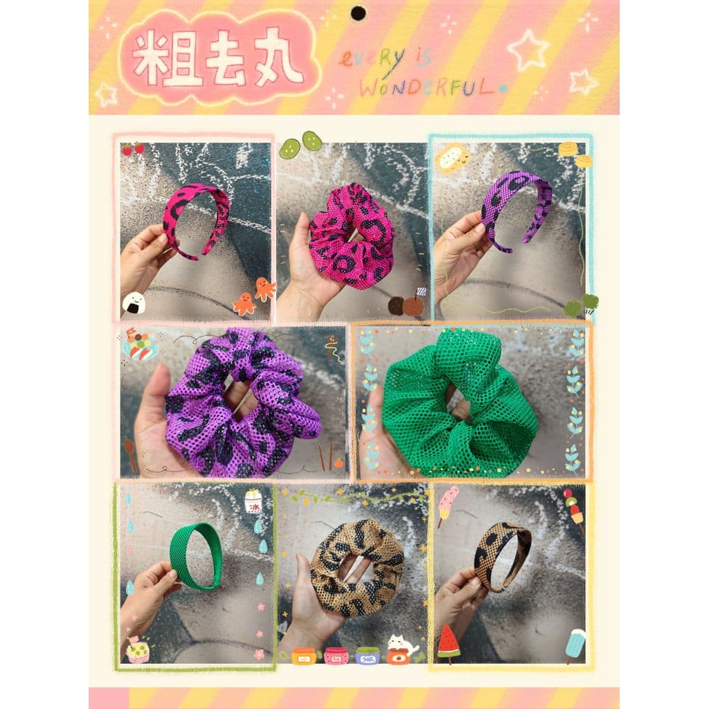 Acessórios esportivos Material de canto DIY acessórios de cabelo feitos à mão costurado faixa de cabelo larga intestino
