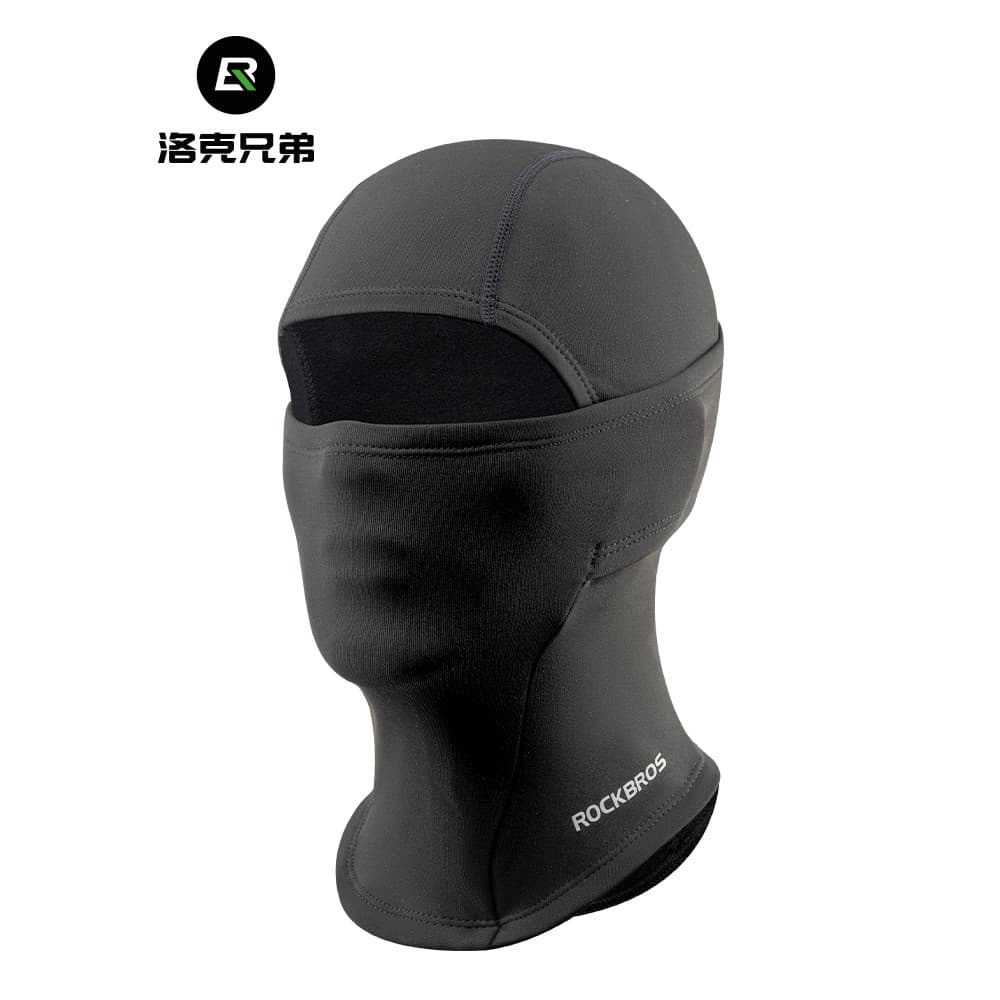 Rock Brothers Capacete de lã infantil Máscara térmica Ciclismo Chapéu de esqui Babador de proteção facial Pai-Filho à pr