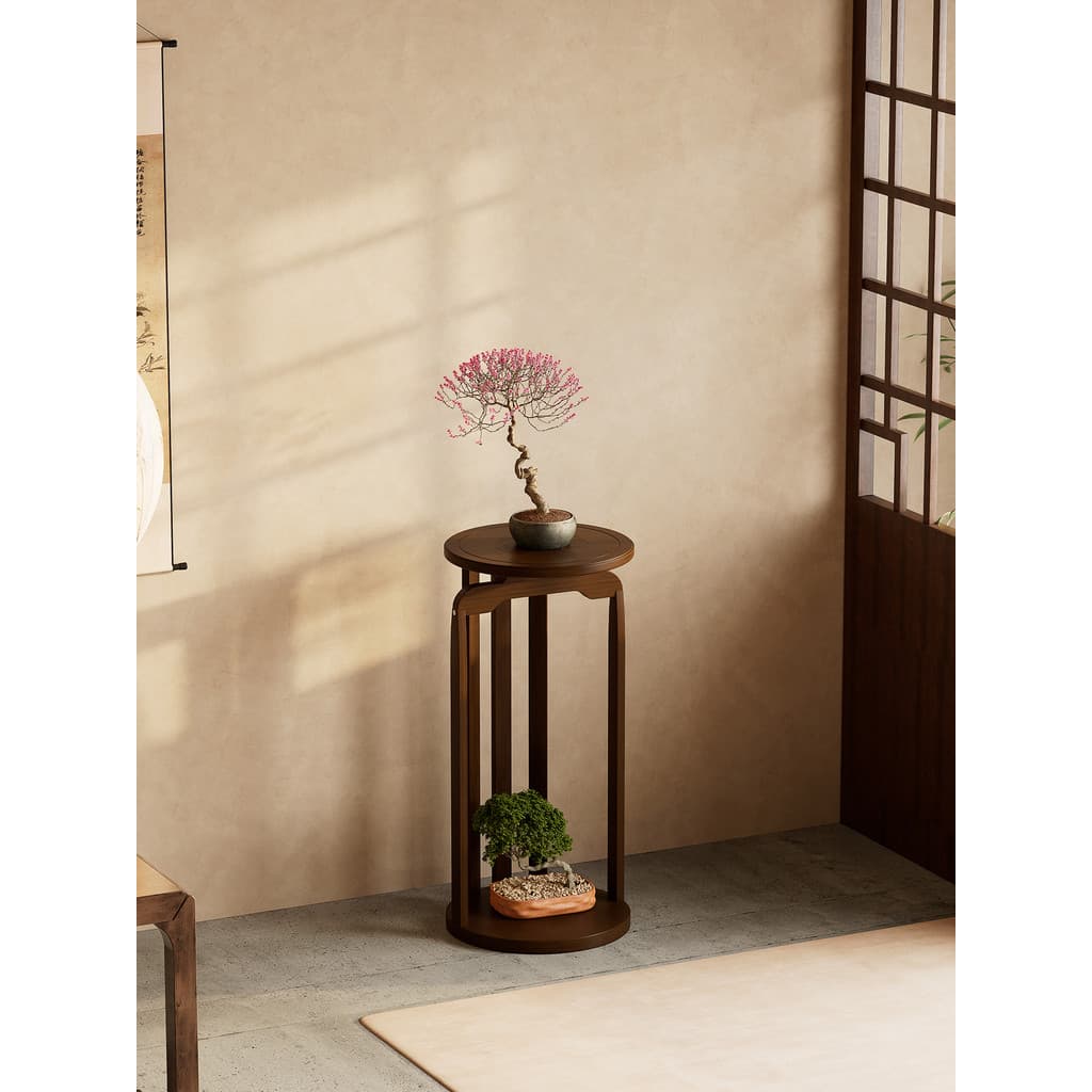 Prateleira de flores para sala de estar, Rack de chão para áreas internas, dinastia musical, estética, mesa de flores, v