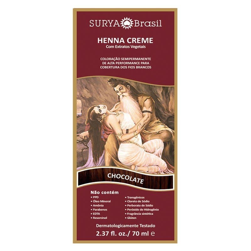 Tintura Creme Henna Surya Chocolate Surya