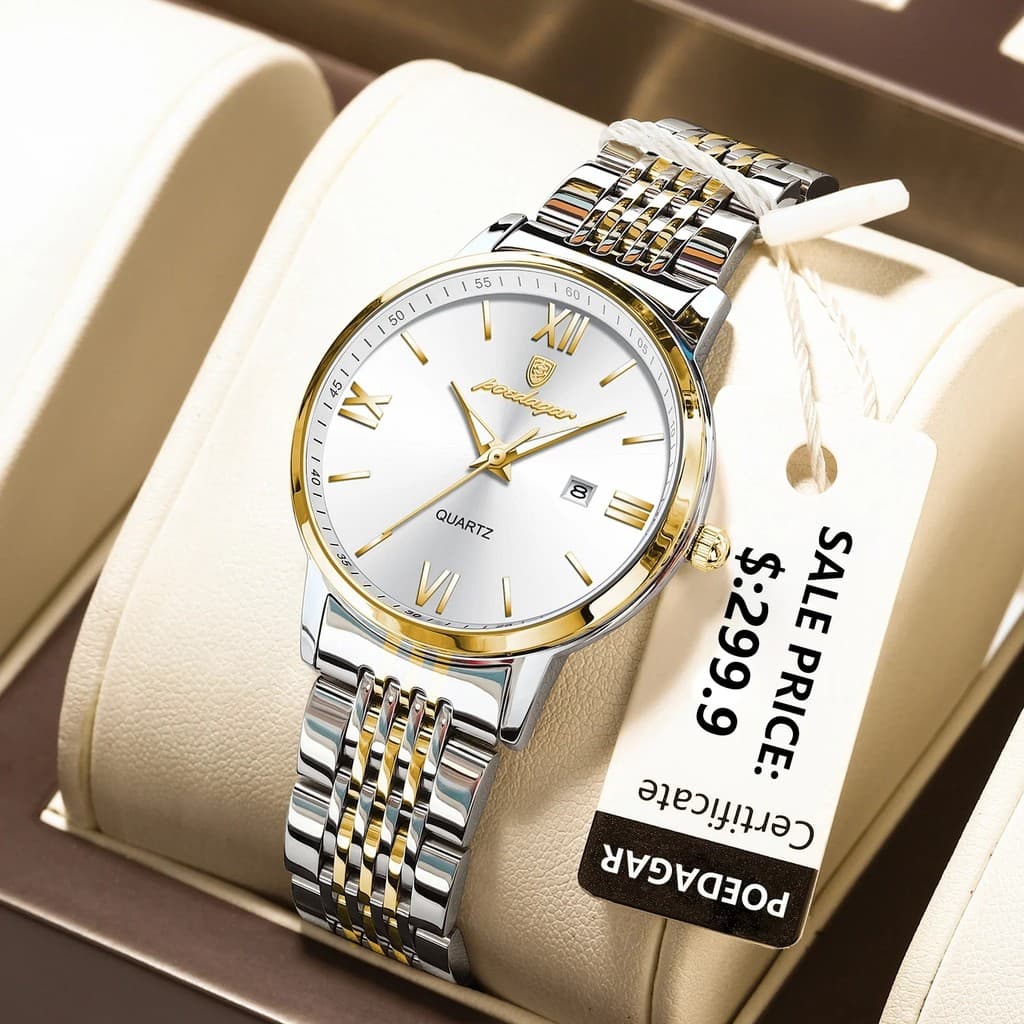 Venda Quente Novo POEDAGAR 716 Luxo Aço Inoxidável Senhoras Relógio À Prova Dwaterproof Água Luminoso De Quartzo Para Mu