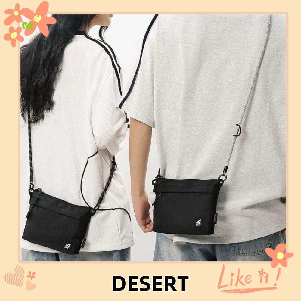 Bolsa Mensageiro De Pano DESERT , Carteira Multifuncional Para Celular Masculina Com De Moedas , Grande Capacidade