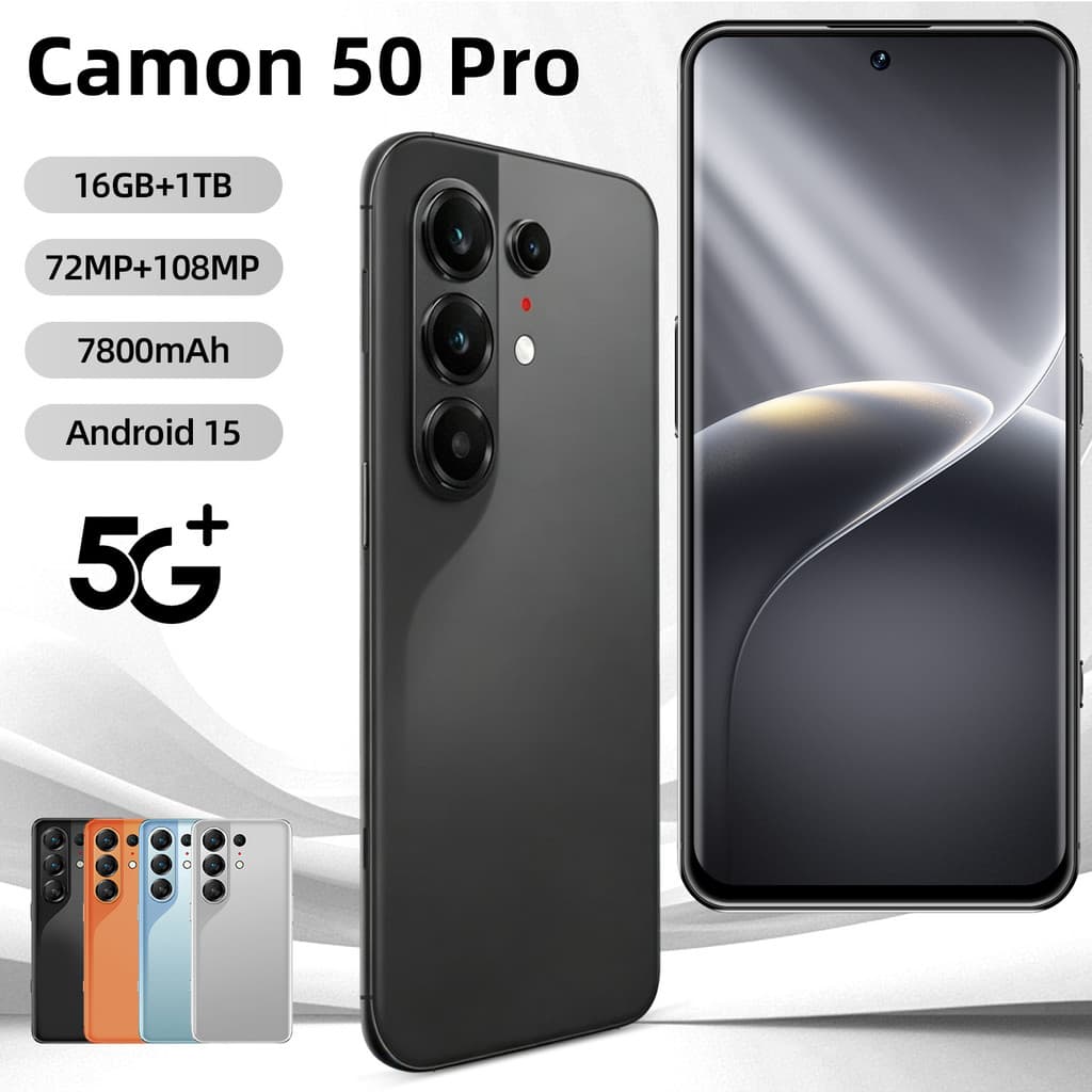 Novo Cross-Border Camon50 Pro Android tela grande tudo-em-um telefone 16 + 1T inteligente comércio exterior fonte do tel